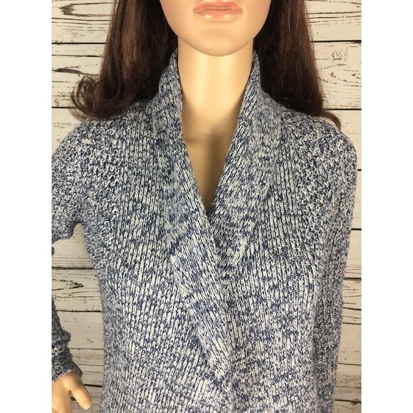 Derek Heart Open Front Shawl Collar Cardigan Sweater - Picture 2 of 12